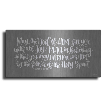 Luxe Metal Art 'Overflow with Hope     ' by Imperfect Dust, Metal Wall Art