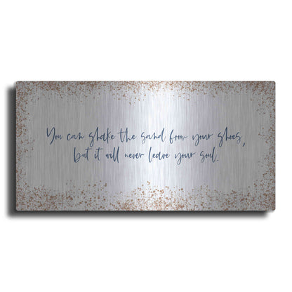Luxe Metal Art 'Shake the Sand' by Imperfect Dust, Metal Wall Art