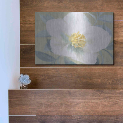Luxe Metal Art 'Golden Bloom' by House Fenway, Metal Wall Art,16x12
