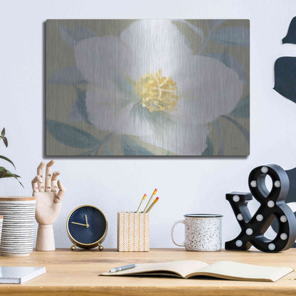 Luxe Metal Art 'Golden Bloom' by House Fenway, Metal Wall Art,16x12