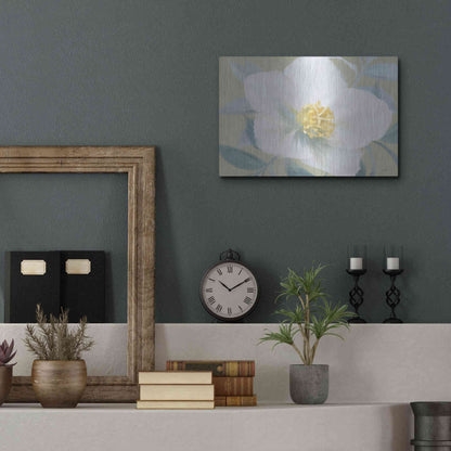 Luxe Metal Art 'Golden Bloom' by House Fenway, Metal Wall Art,16x12
