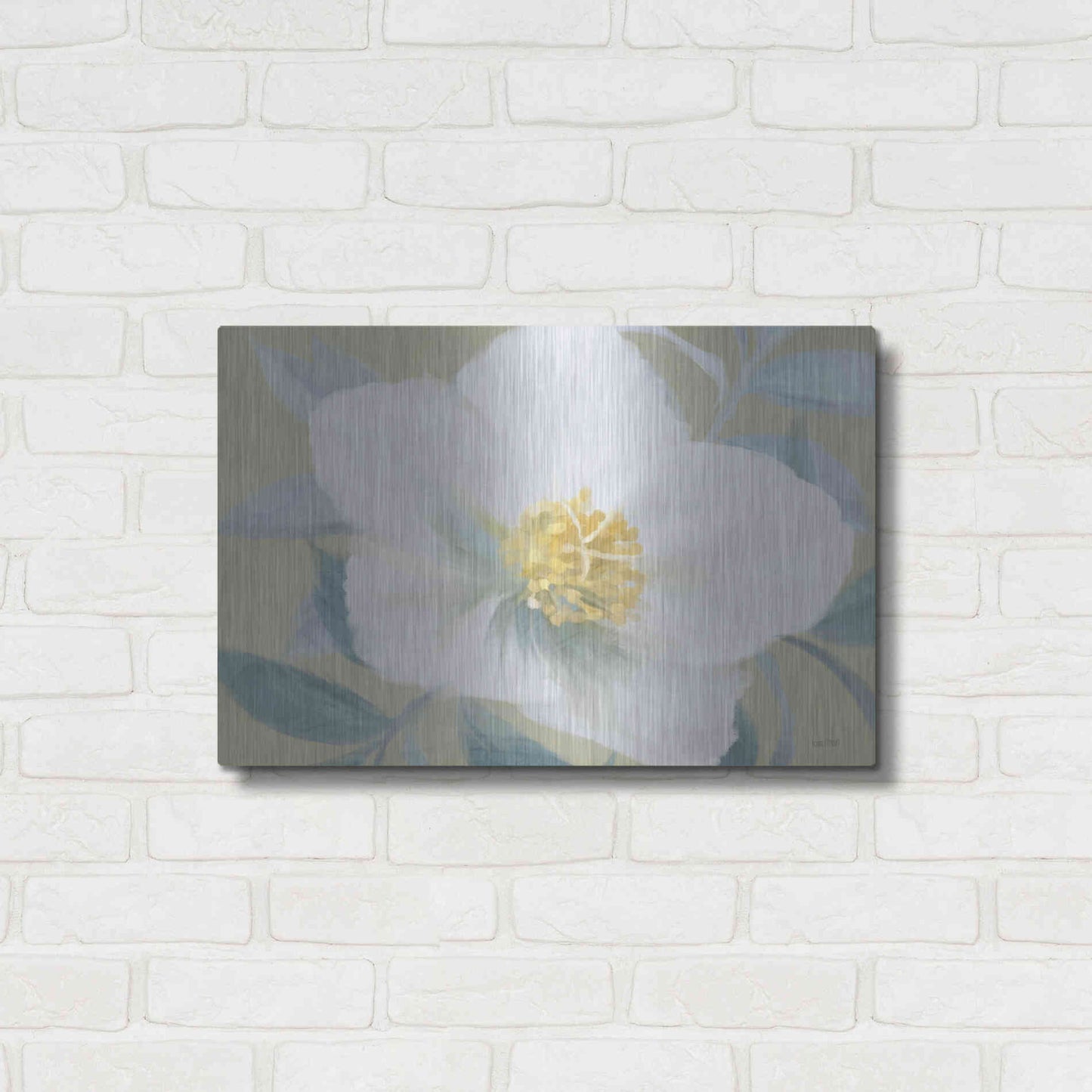 Luxe Metal Art 'Golden Bloom' by House Fenway, Metal Wall Art,24x16