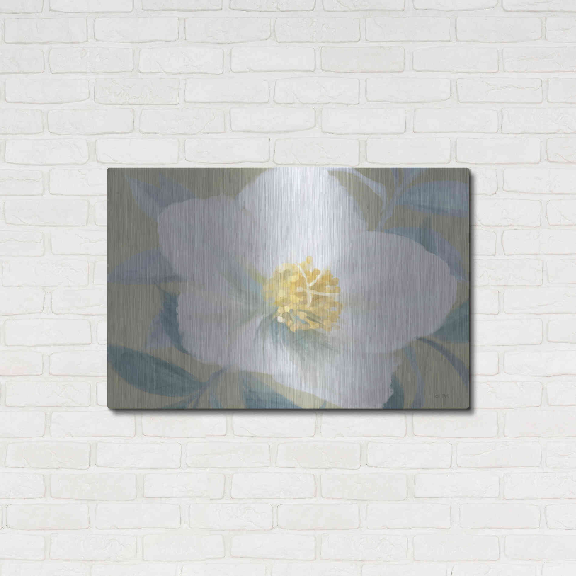 Luxe Metal Art 'Golden Bloom' by House Fenway, Metal Wall Art,36x24
