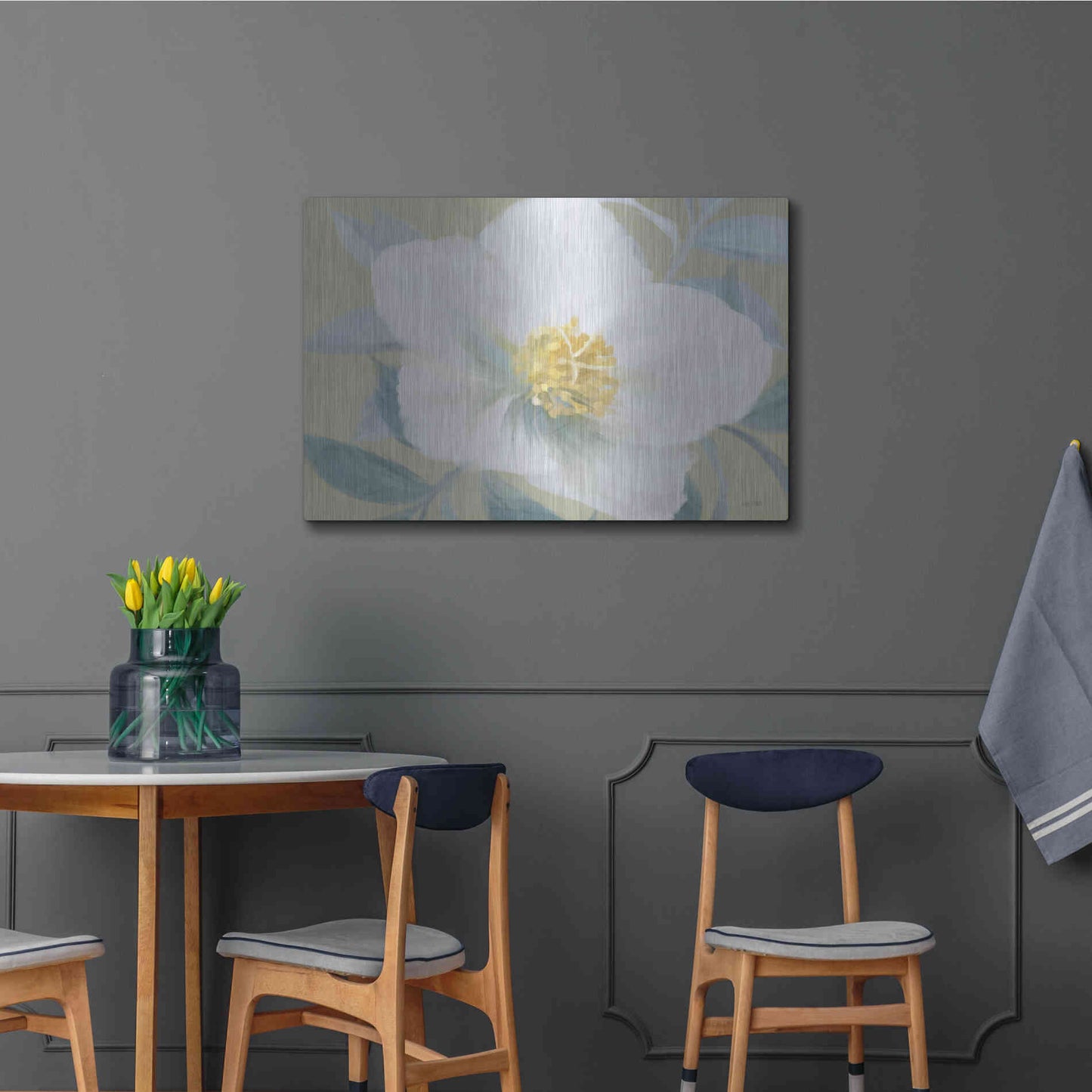Luxe Metal Art 'Golden Bloom' by House Fenway, Metal Wall Art,36x24