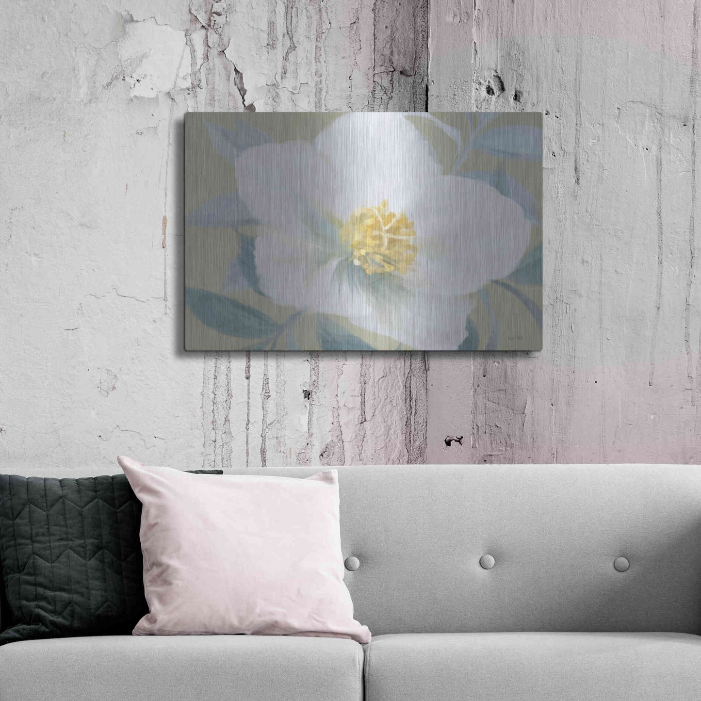 Luxe Metal Art 'Golden Bloom' by House Fenway, Metal Wall Art,36x24
