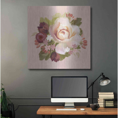 Luxe Metal Art 'Blush Blossoms' by House Fenway, Metal Wall Art,36x36