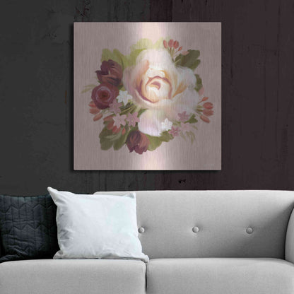 Luxe Metal Art 'Blush Blossoms' by House Fenway, Metal Wall Art,36x36