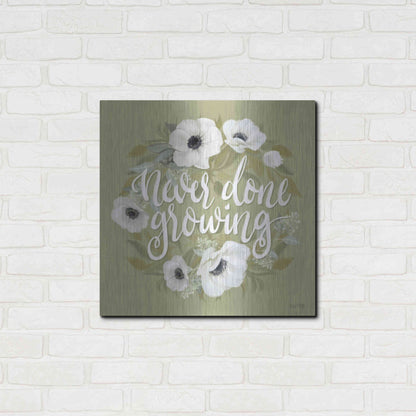Luxe Metal Art 'Never Done Growing' by House Fenway, Metal Wall Art,24x24