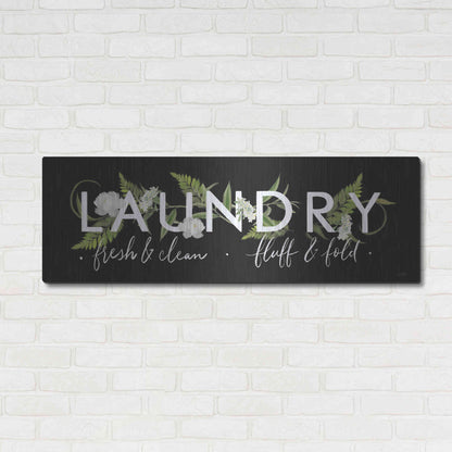 Luxe Metal Art 'Laundry Sign' by House Fenway, Metal Wall Art,48x16