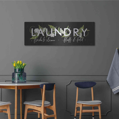Luxe Metal Art 'Laundry Sign' by House Fenway, Metal Wall Art,48x16