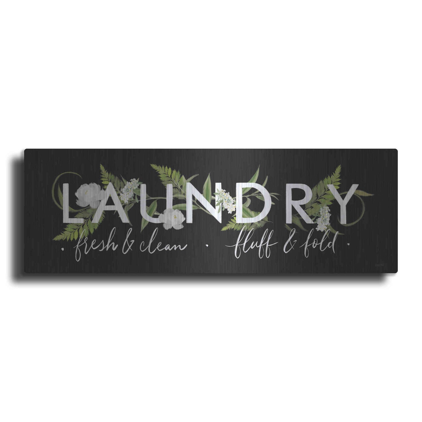 Luxe Metal Art 'Laundry Sign' by House Fenway, Metal Wall Art
