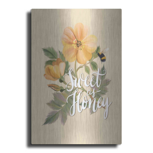 Luxe Metal Art 'Sweet as Honey   ' by House Fenway, Metal Wall Art