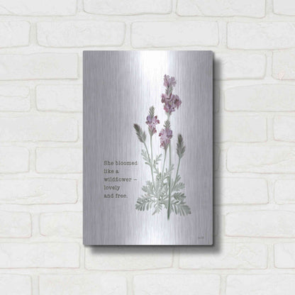 Luxe Metal Art 'Lovely and Free   ' by House Fenway, Metal Wall Art,12x16