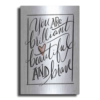 Luxe Metal Art 'You Are Brilliant  ' by House Fenway, Metal Wall Art