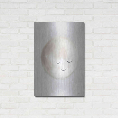 Luxe Metal Art 'Happy Little Moon I  ' by House Fenway, Metal Wall Art,24x36