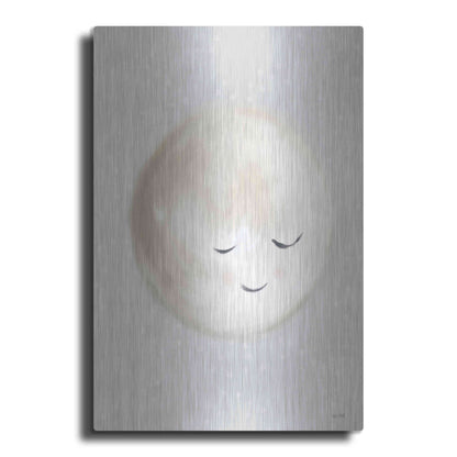 Luxe Metal Art 'Happy Little Moon I  ' by House Fenway, Metal Wall Art