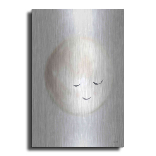 Luxe Metal Art 'Happy Little Moon I  ' by House Fenway, Metal Wall Art