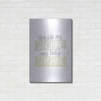 Luxe Metal Art 'You Are My Sunshine   ' by House Fenway, Metal Wall Art,24x36