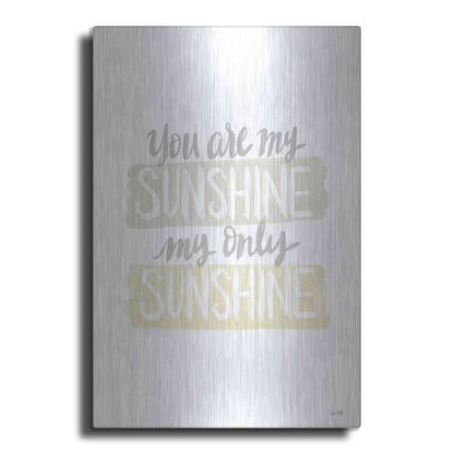 Luxe Metal Art 'You Are My Sunshine   ' by House Fenway, Metal Wall Art