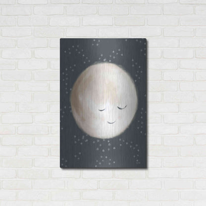 Luxe Metal Art 'Happy Little Moon II  ' by House Fenway, Metal Wall Art,24x36