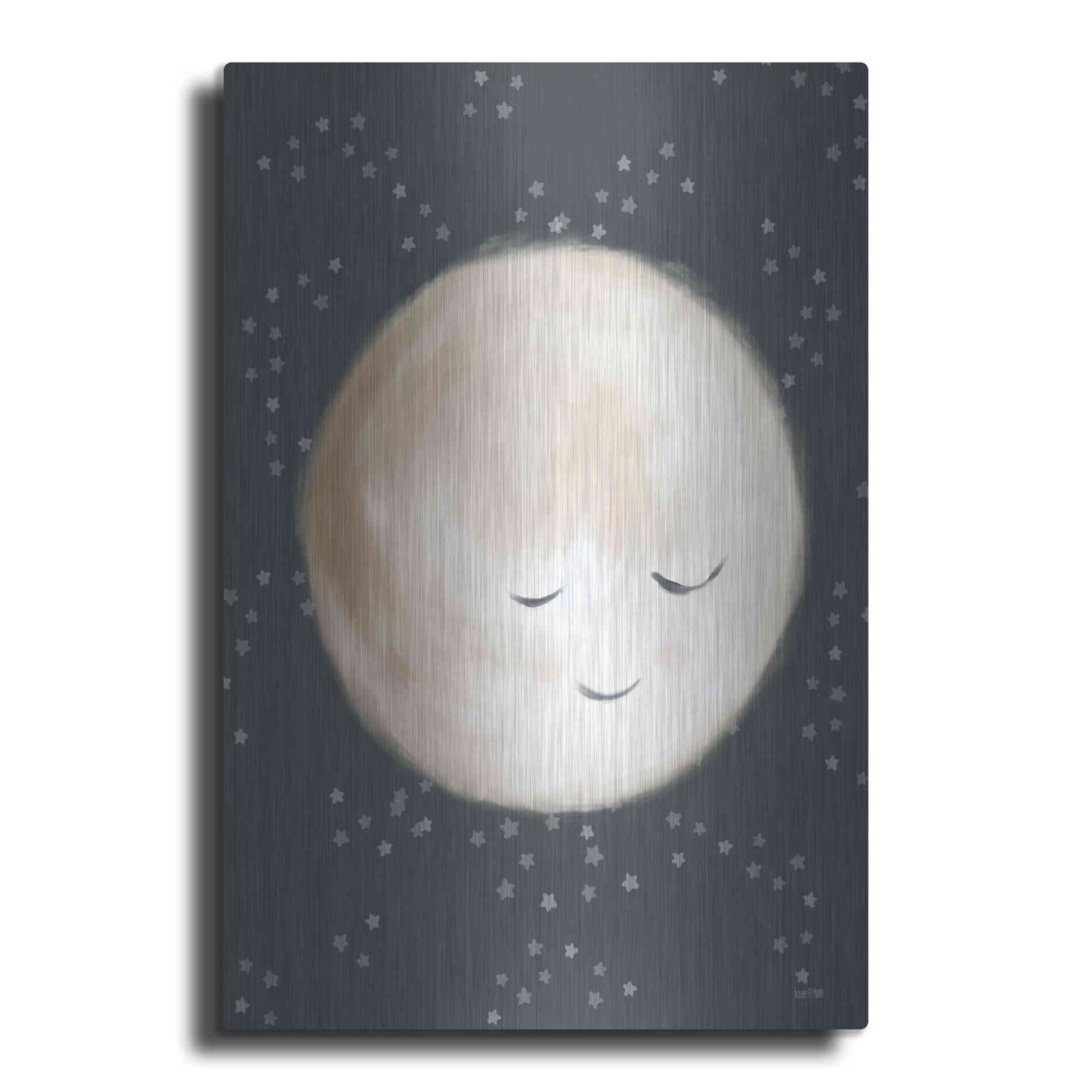 Luxe Metal Art 'Happy Little Moon II  ' by House Fenway, Metal Wall Art