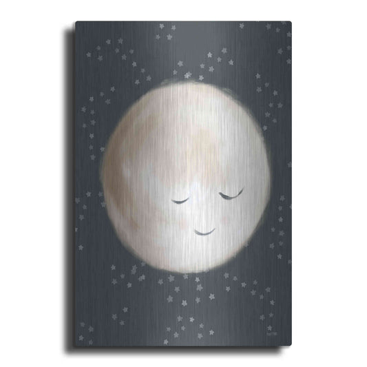 Luxe Metal Art 'Happy Little Moon II  ' by House Fenway, Metal Wall Art