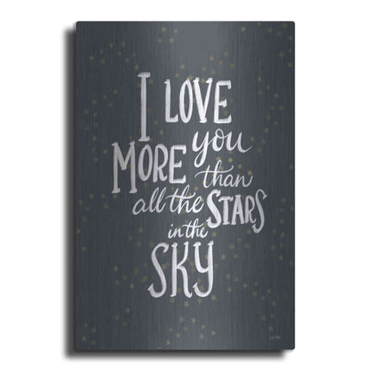Luxe Metal Art 'I Love You More   ' by House Fenway, Metal Wall Art