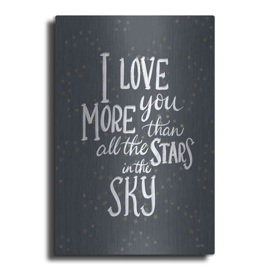 Luxe Metal Art 'I Love You More   ' by House Fenway, Metal Wall Art