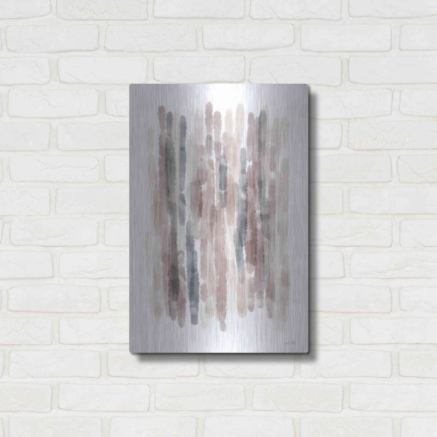 Luxe Metal Art 'Glam Abstract' by House Fenway, Metal Wall Art,16x24