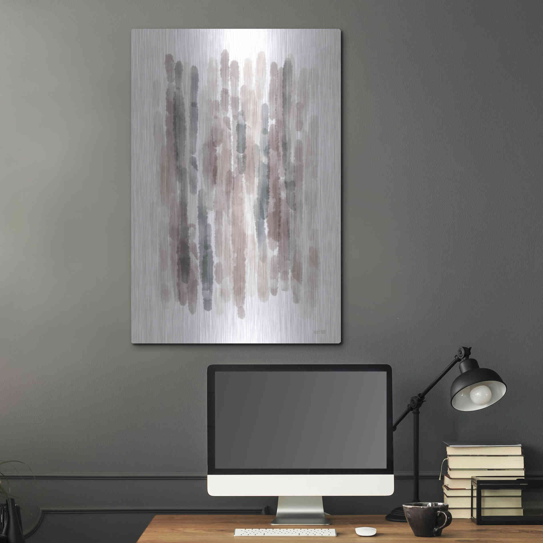 Luxe Metal Art 'Glam Abstract' by House Fenway, Metal Wall Art,24x36