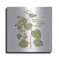 Luxe Metal Art 'Grow Beautifully' by House Fenway, Metal Wall Art