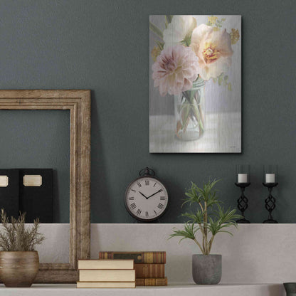 Luxe Metal Art 'Fresh Flowers For You' by House Fenway, Metal Wall Art,12x16