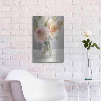 Luxe Metal Art 'Fresh Flowers For You' by House Fenway, Metal Wall Art,16x24