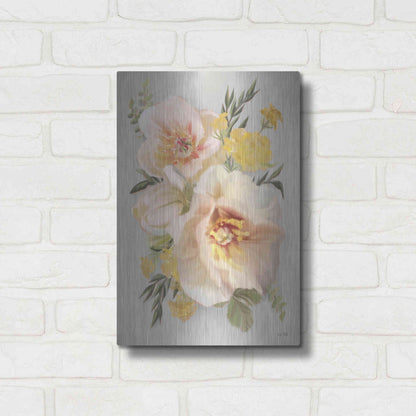 Luxe Metal Art 'Wild Anemone Bouquet' by House Fenway, Metal Wall Art,12x16