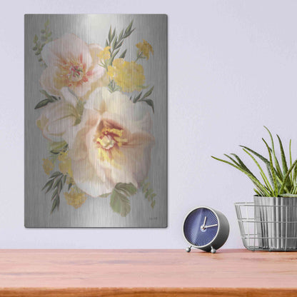 Luxe Metal Art 'Wild Anemone Bouquet' by House Fenway, Metal Wall Art,12x16