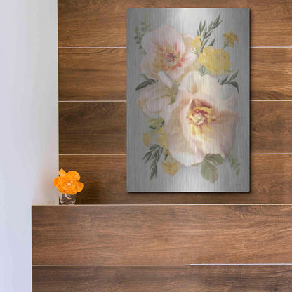Luxe Metal Art 'Wild Anemone Bouquet' by House Fenway, Metal Wall Art,12x16
