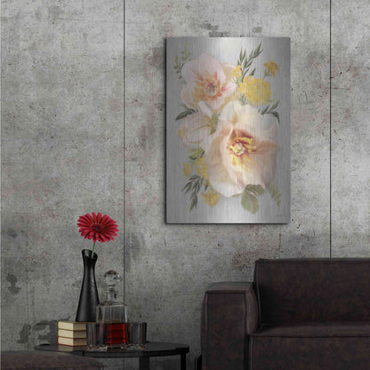 Luxe Metal Art 'Wild Anemone Bouquet' by House Fenway, Metal Wall Art,24x36