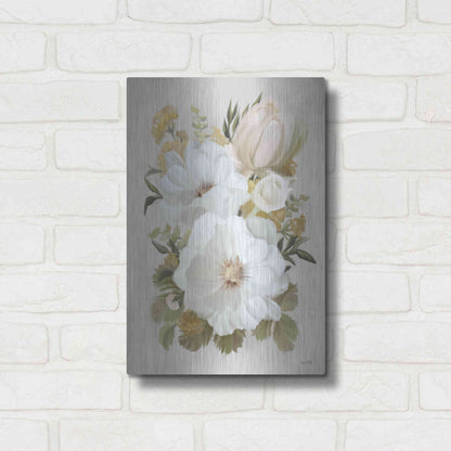 Luxe Metal Art 'Floral Tansy Bouquet' by House Fenway, Metal Wall Art,12x16