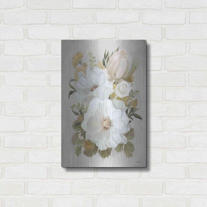 Luxe Metal Art 'Floral Tansy Bouquet' by House Fenway, Metal Wall Art,16x24