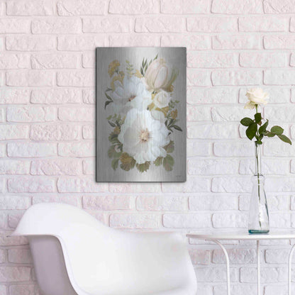 Luxe Metal Art 'Floral Tansy Bouquet' by House Fenway, Metal Wall Art,16x24