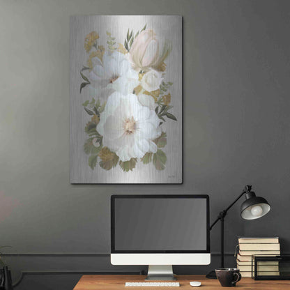Luxe Metal Art 'Floral Tansy Bouquet' by House Fenway, Metal Wall Art,24x36