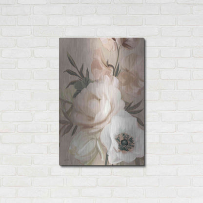 Luxe Metal Art 'Blush Peony Bouquet' by House Fenway, Metal Wall Art,24x36