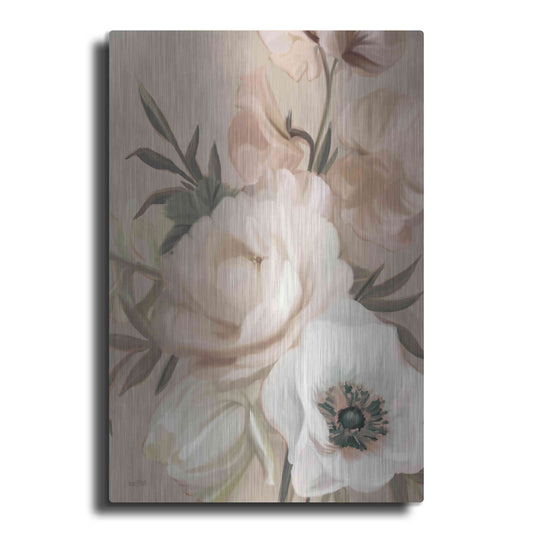 Luxe Metal Art 'Blush Peony Bouquet' by House Fenway, Metal Wall Art