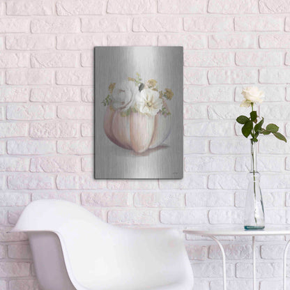 Luxe Metal Art 'Blush Pumpkin' by House Fenway, Metal Wall Art,16x24