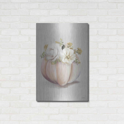 Luxe Metal Art 'Blush Pumpkin' by House Fenway, Metal Wall Art,24x36