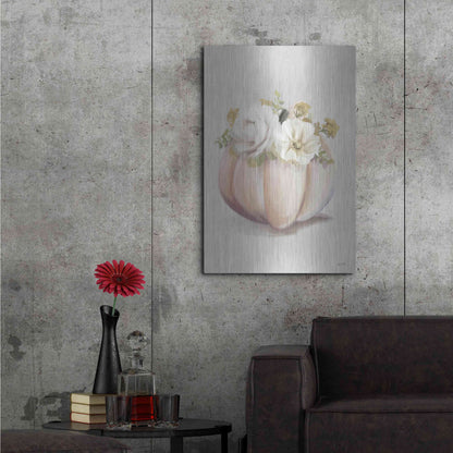 Luxe Metal Art 'Blush Pumpkin' by House Fenway, Metal Wall Art,24x36