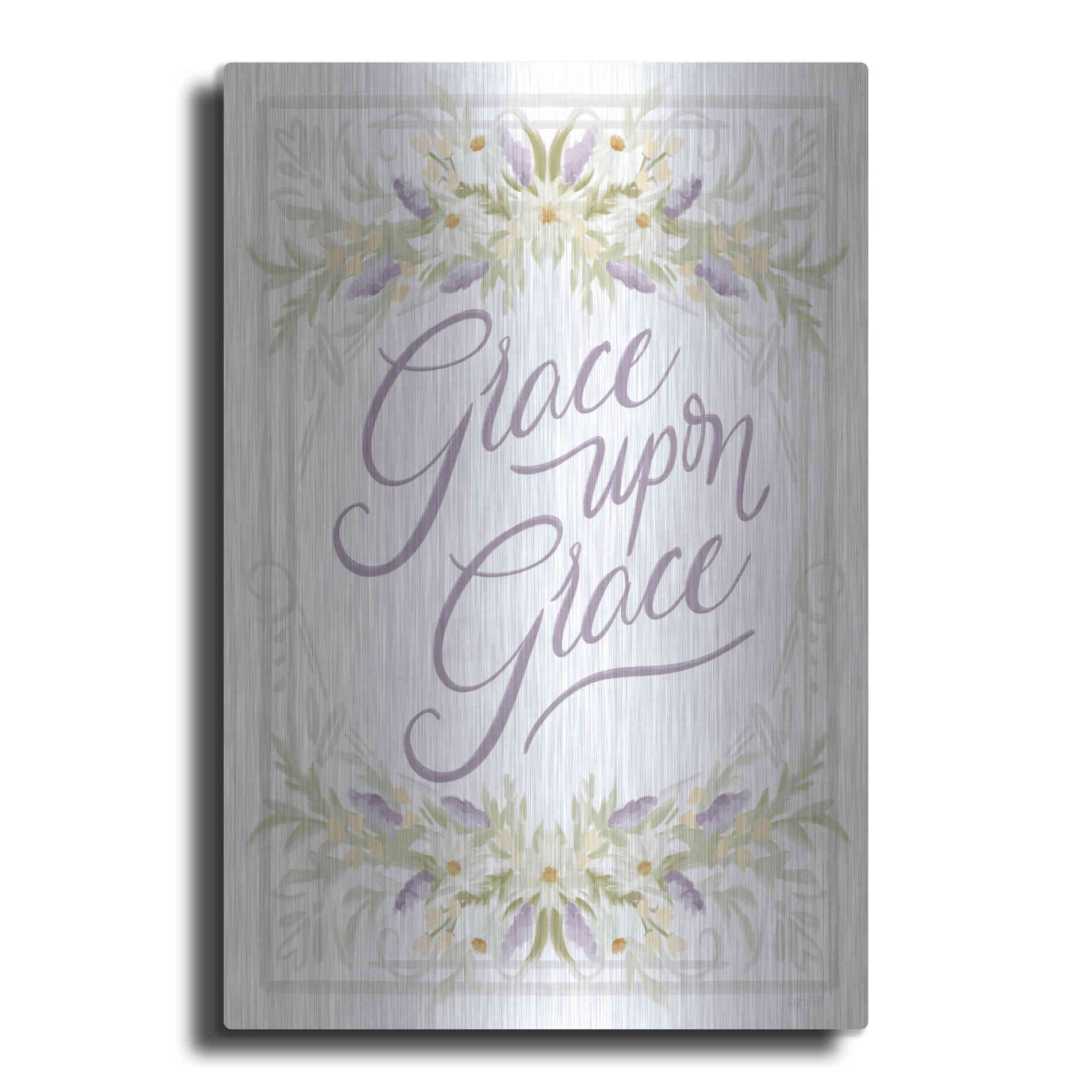 Luxe Metal Art 'Grace Upon Grace' by House Fenway, Metal Wall Art