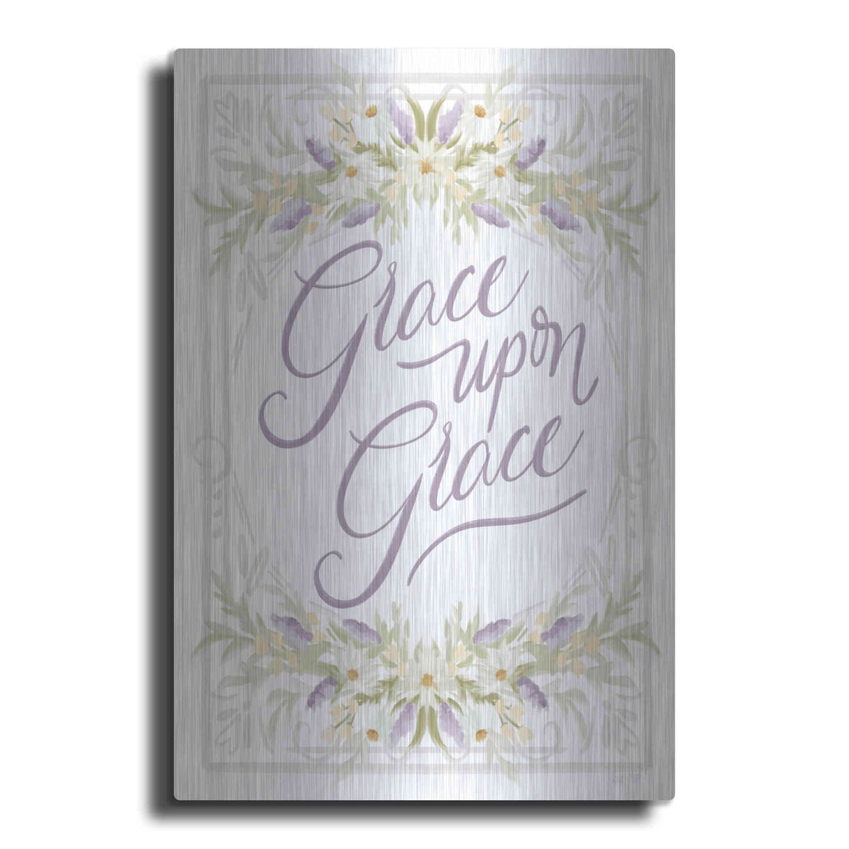 Luxe Metal Art 'Grace Upon Grace' by House Fenway, Metal Wall Art