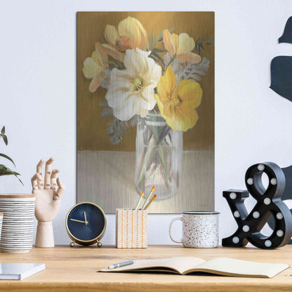 Luxe Metal Art 'Butterscotch Bunch' by House Fenway, Metal Wall Art,12x16