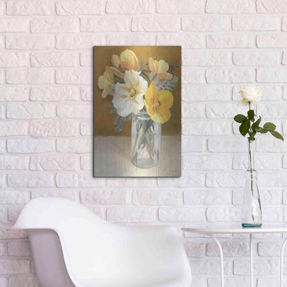 Luxe Metal Art 'Butterscotch Bunch' by House Fenway, Metal Wall Art,16x24